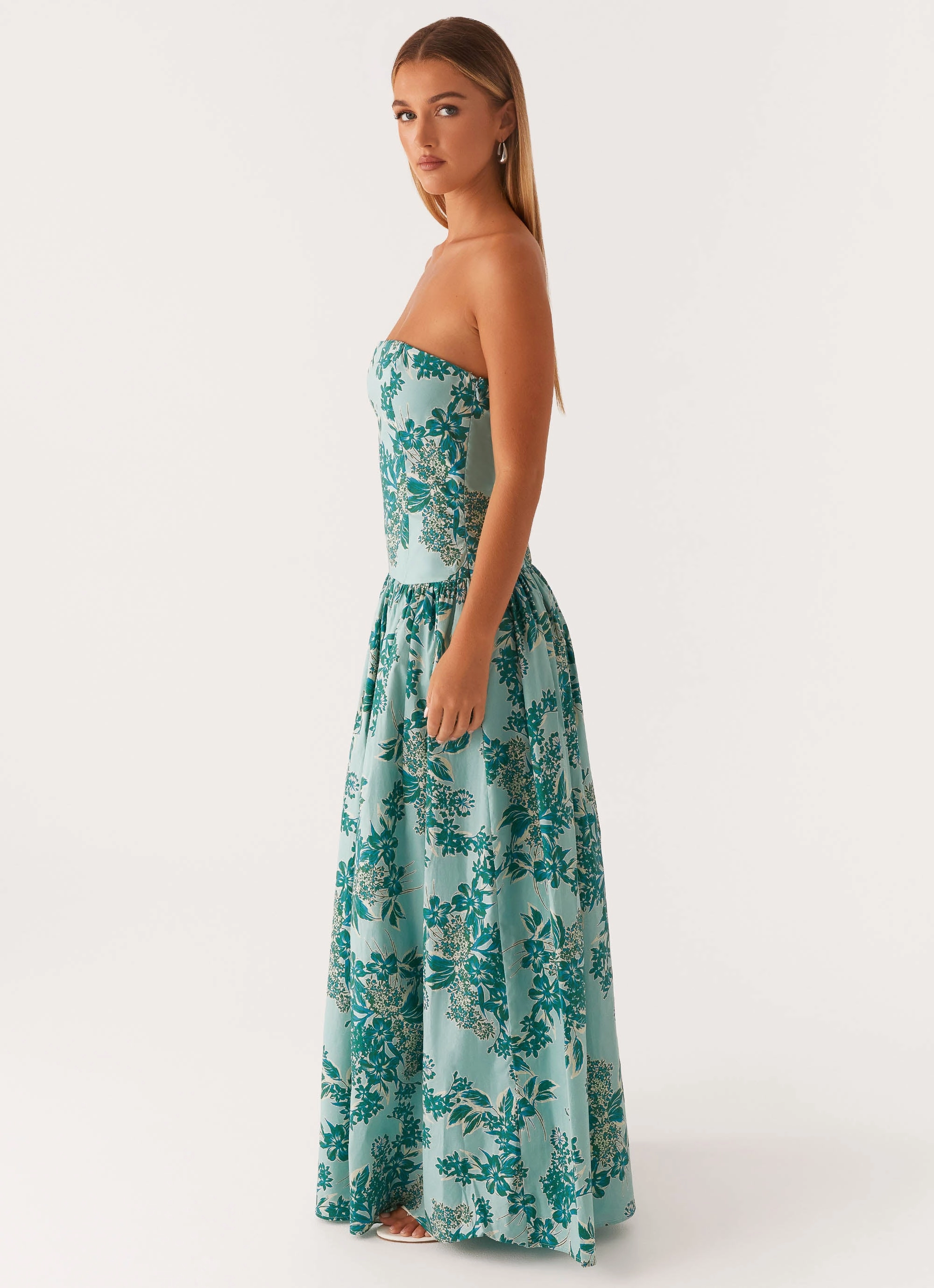 Andorra Maxi Dress - Cloud Nine Floral Urban Edge Winter Wrap