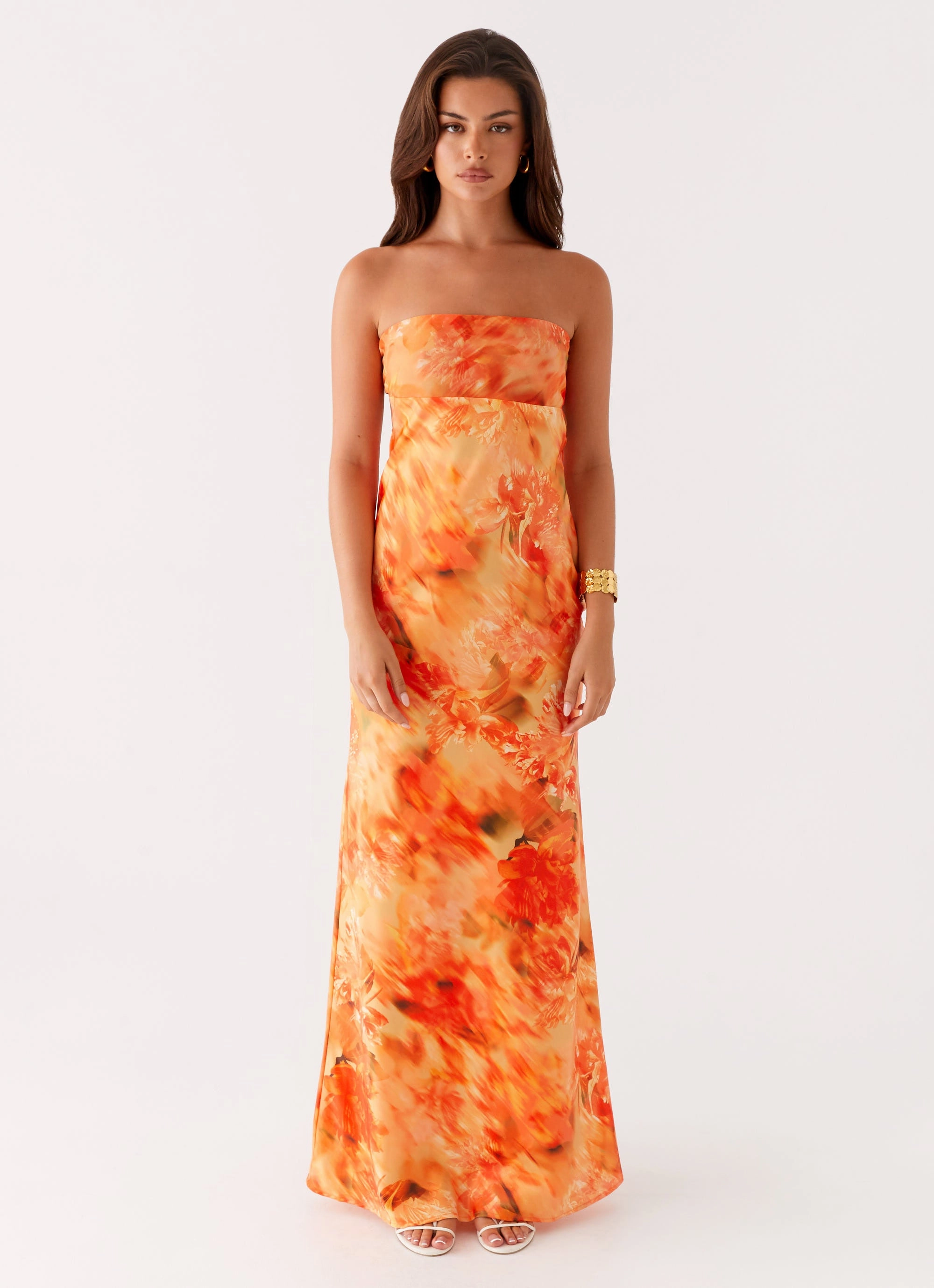 Carmen Maxi Dress - Sunset Floral Stylish Appearance