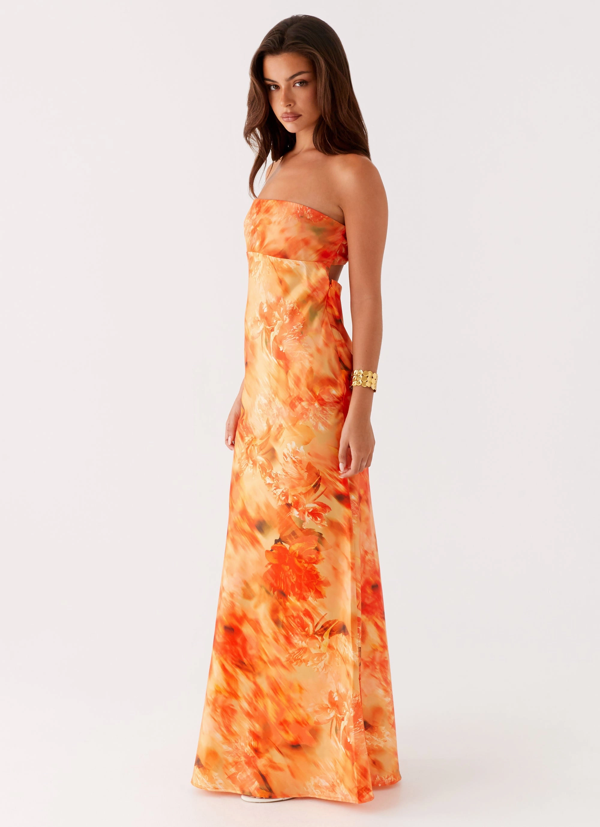 SeamlessConstruction Carmen Maxi Dress - Sunset Floral