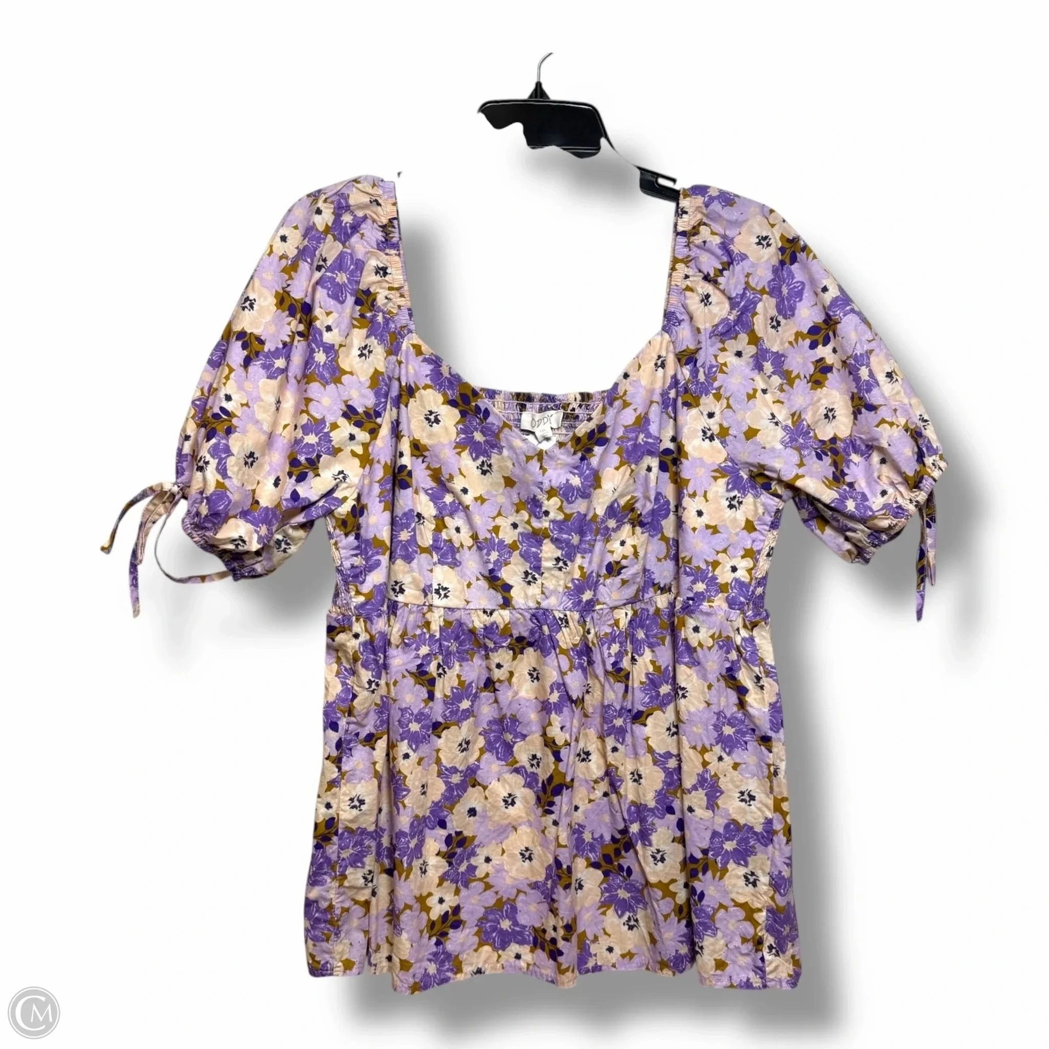 Top Short Sleeve By Oddi In Purple, Size: 1x Versatile Layering Piece