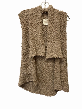 Non Restrictive Movement Cut Moisture Wicking Finish Vest Faux Fur & Sherpa By Altard State In Taupe, Size: Xs