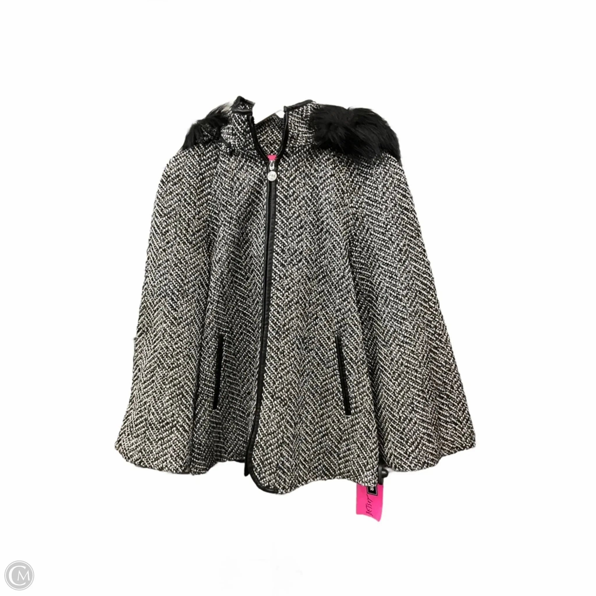 Coat Other By Betsey Johnson In Black & White, Size: M Everyday apparel