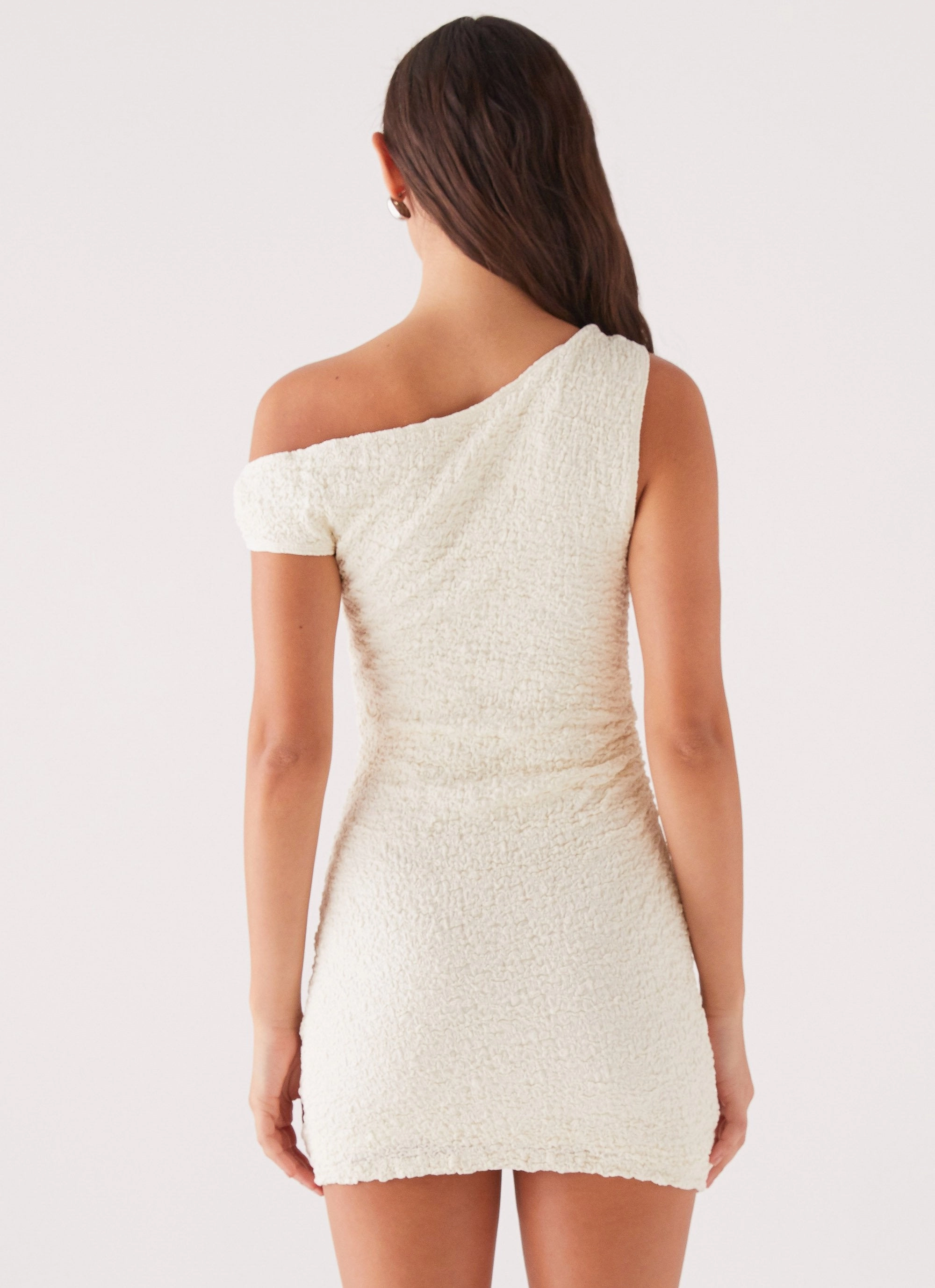 Farah Off Shoulder Mini Dress - White Quick Look