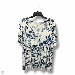 Top Short Sleeve By Maurices In Floral Print, Size: 1x Reinforced Hemline Soft and Stretchy