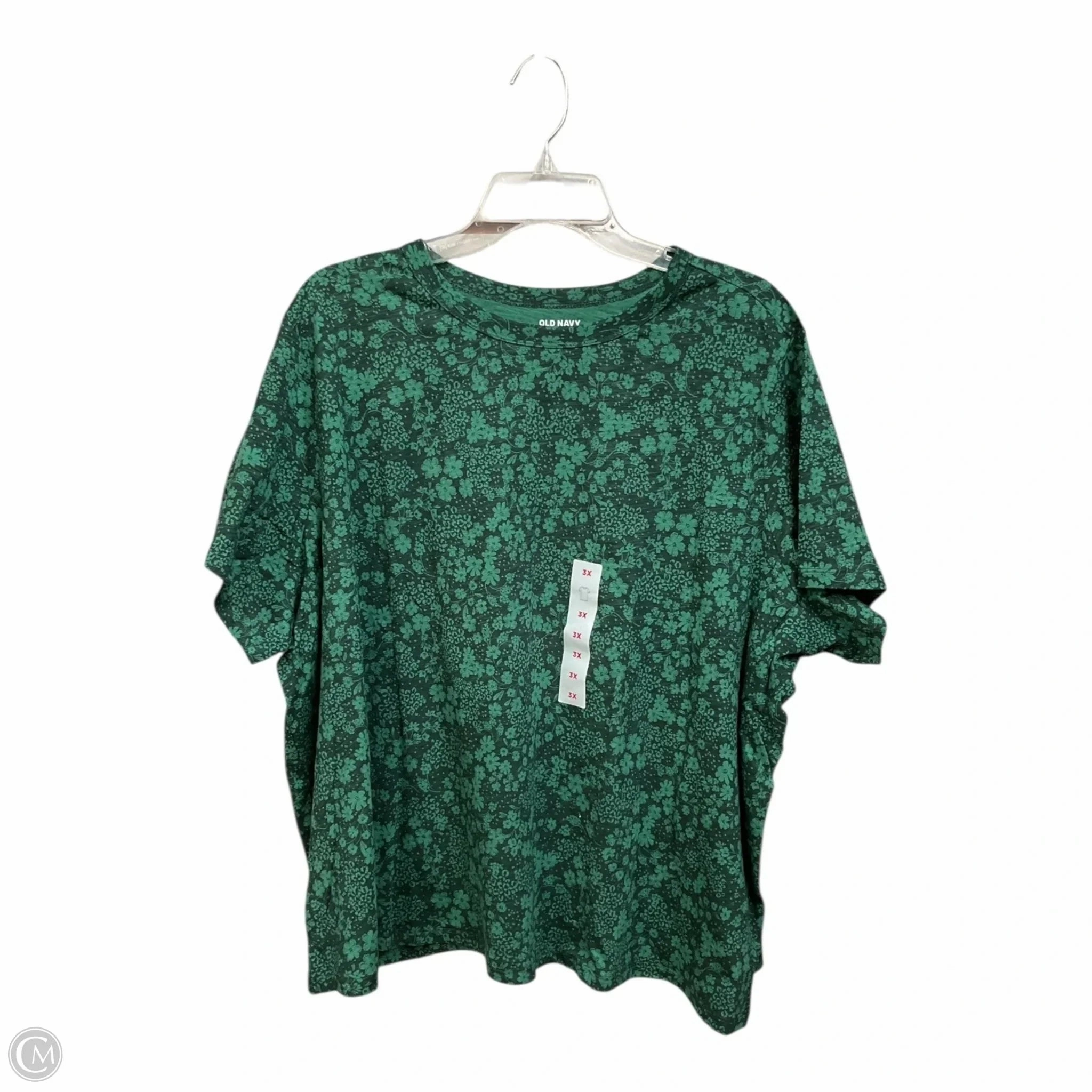 Top Short Sleeve By Old Navy In Green, Size: 3x MinimalistDesign