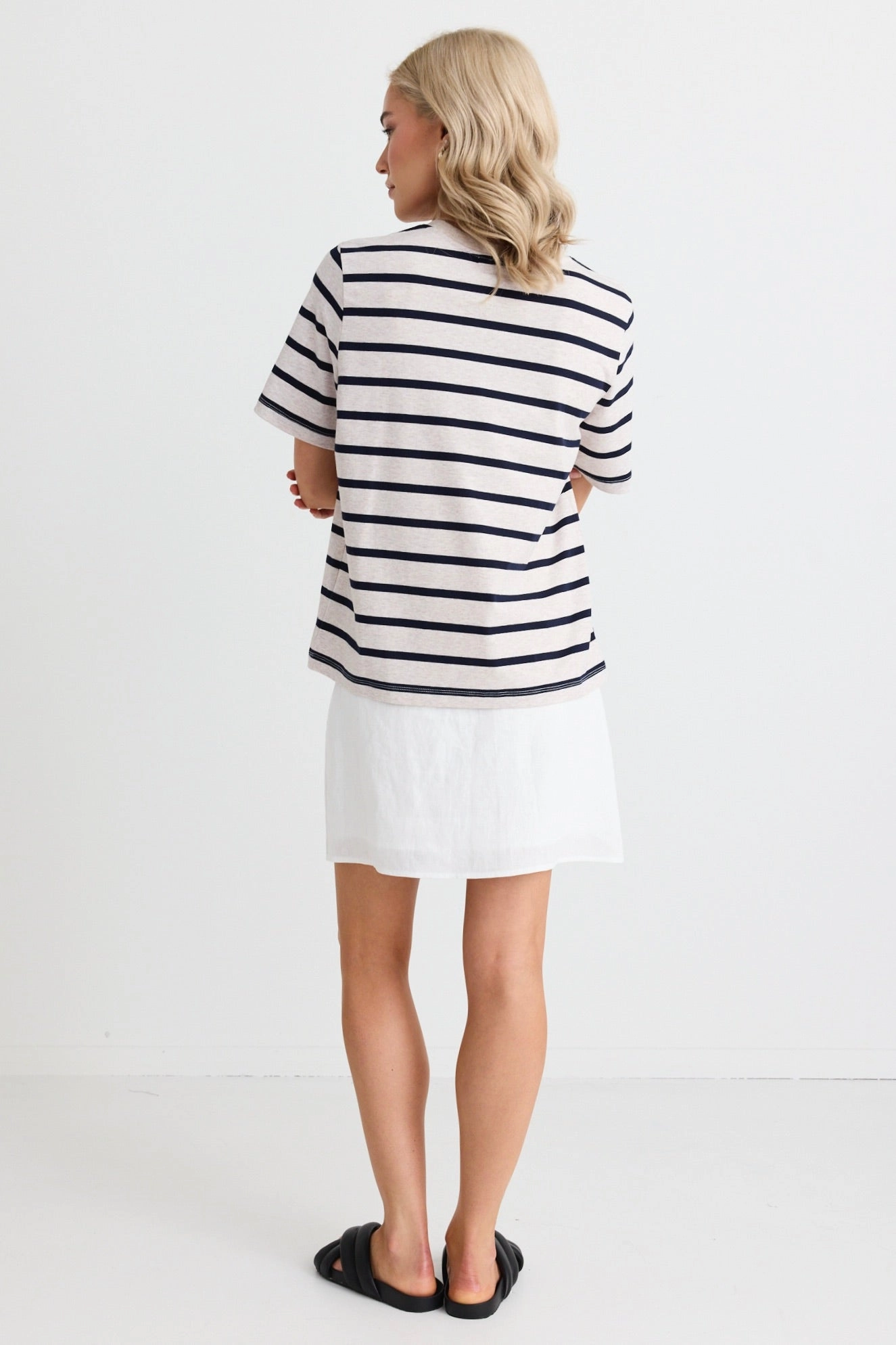 Simple Layers Ethically Made Palma White Mini Skirt