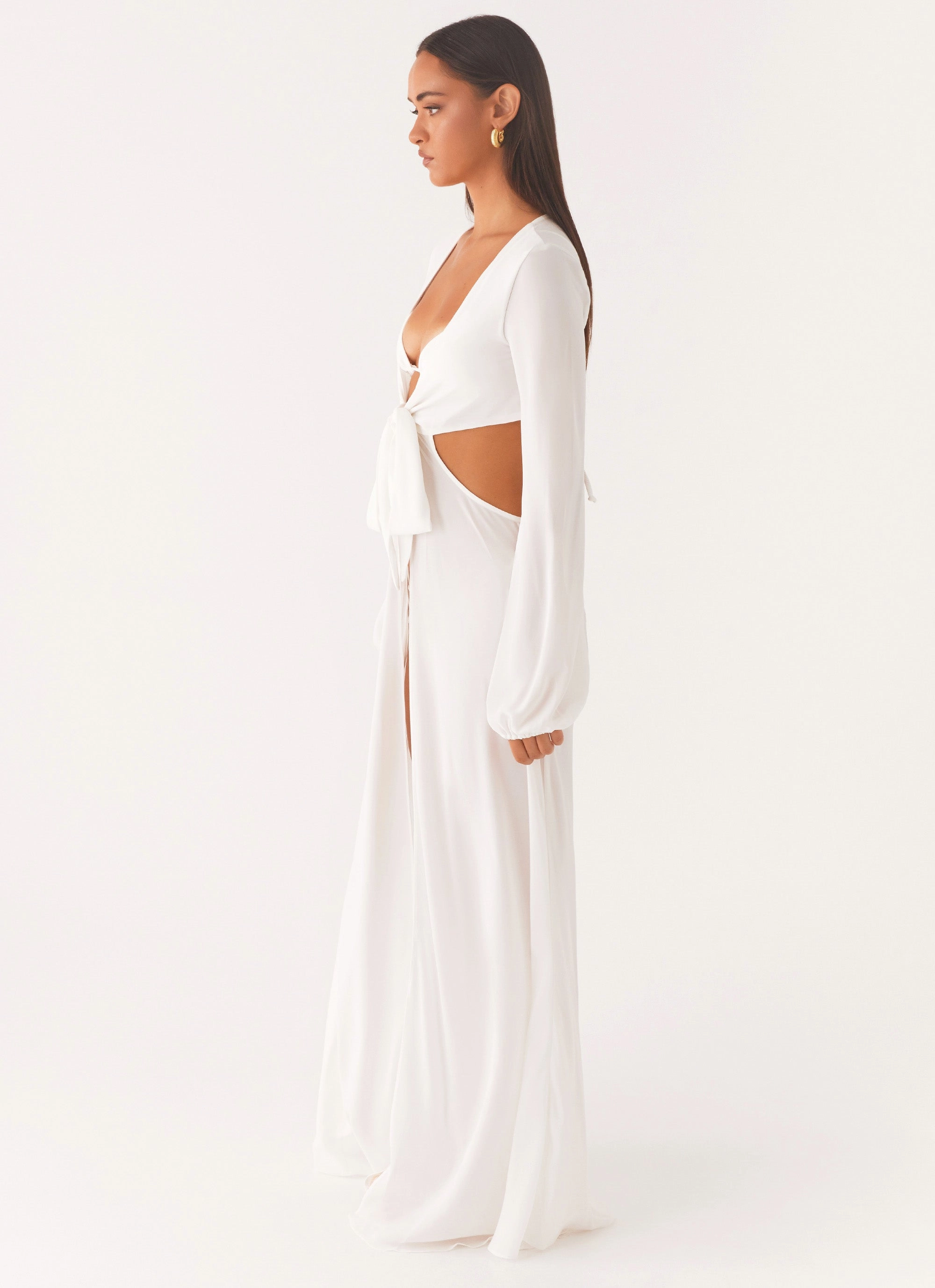 All weather Coastal Maxi Dress - White