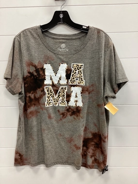 Top Ss By Cmc In Grey, Size:2X Seamless construction