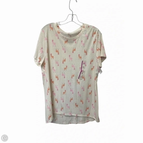 Men's Casual Appeal Top Short Sleeve By Zoe And Liv In Cream, Size: Xxl