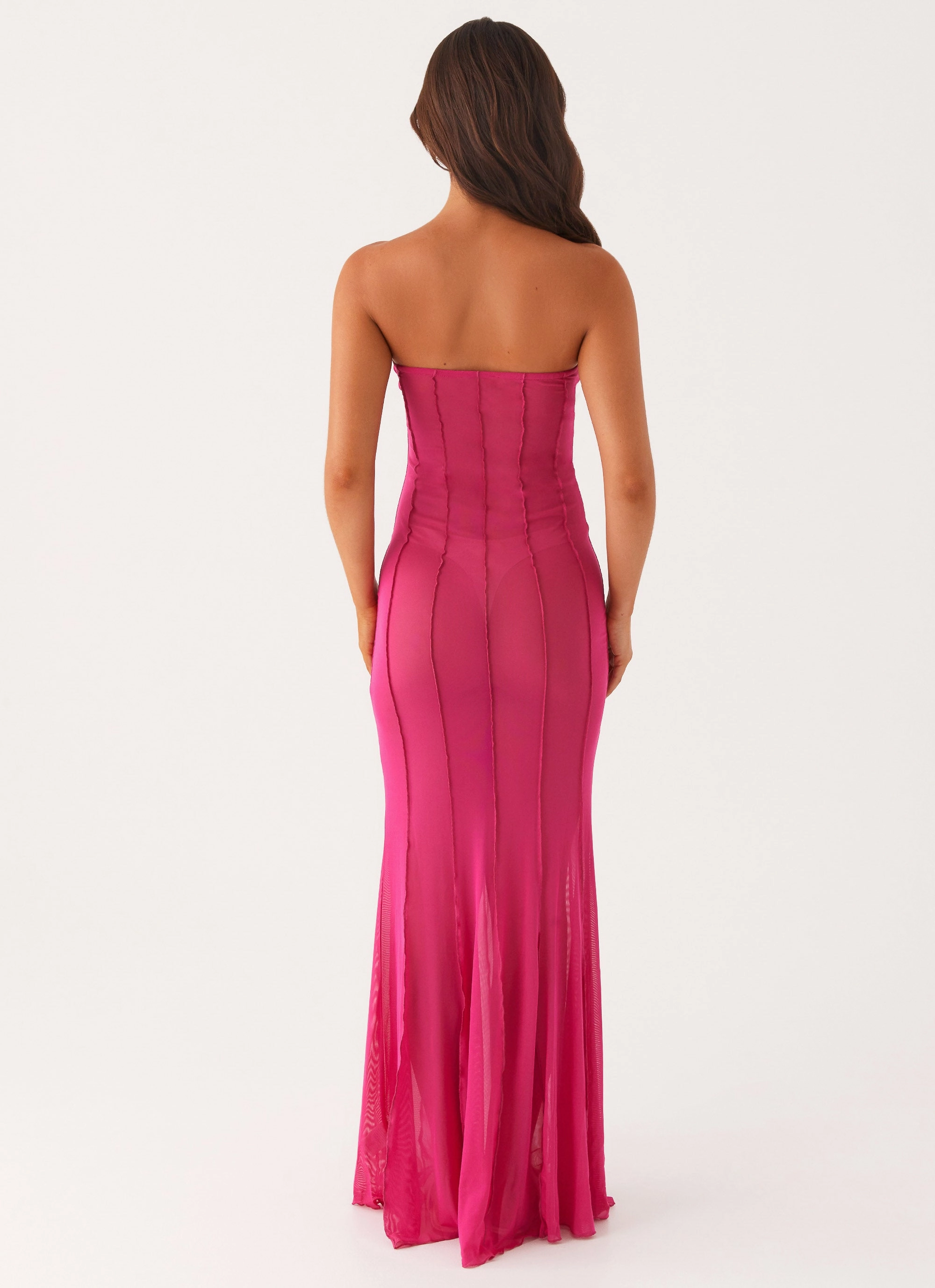 All-season garment Bohemian style Kennedy Maxi Dress - Fuchsia