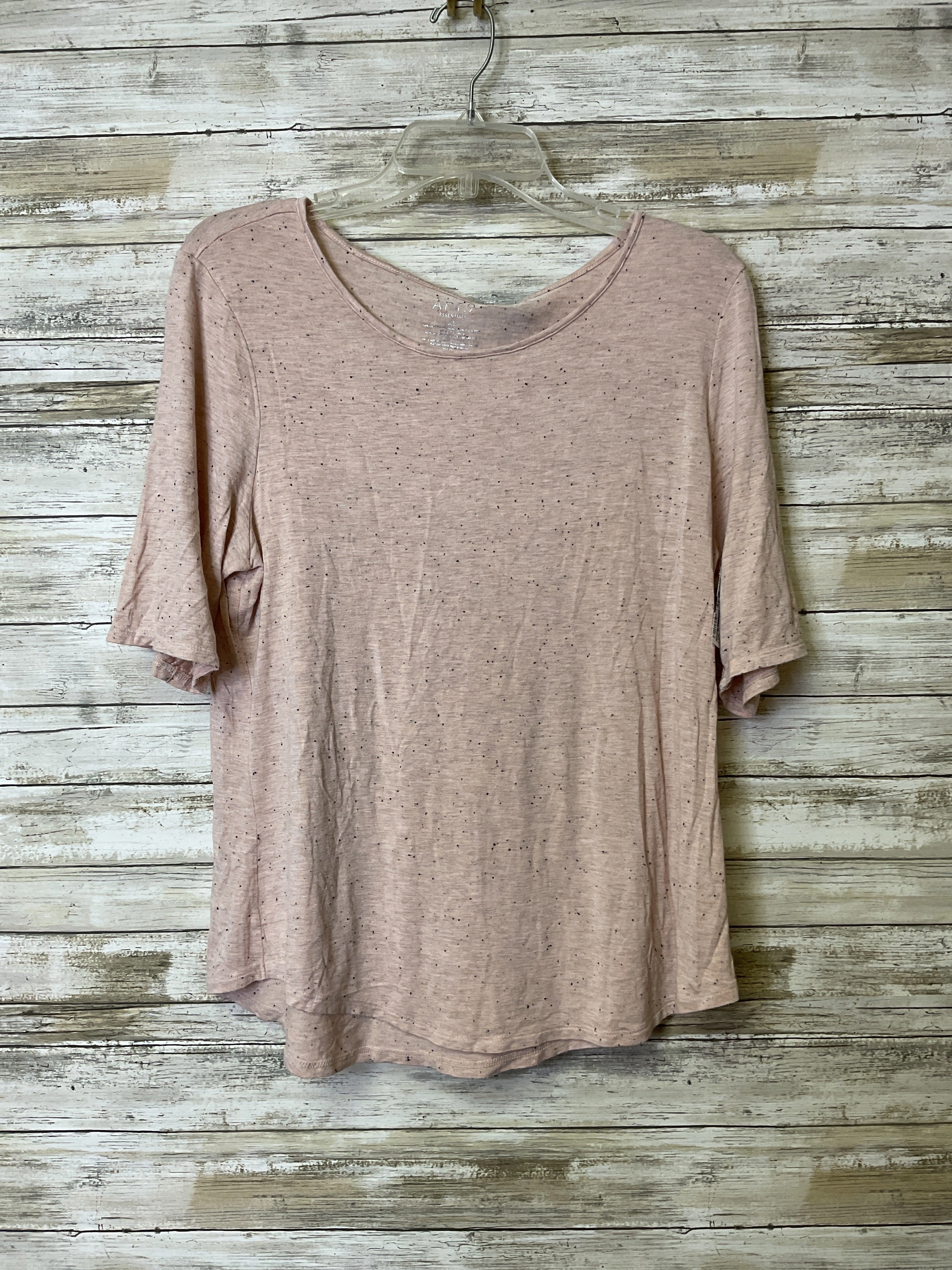 Top Ss By Apt 9 In Pink, Size:Xl Relaxed Comfort Wear
