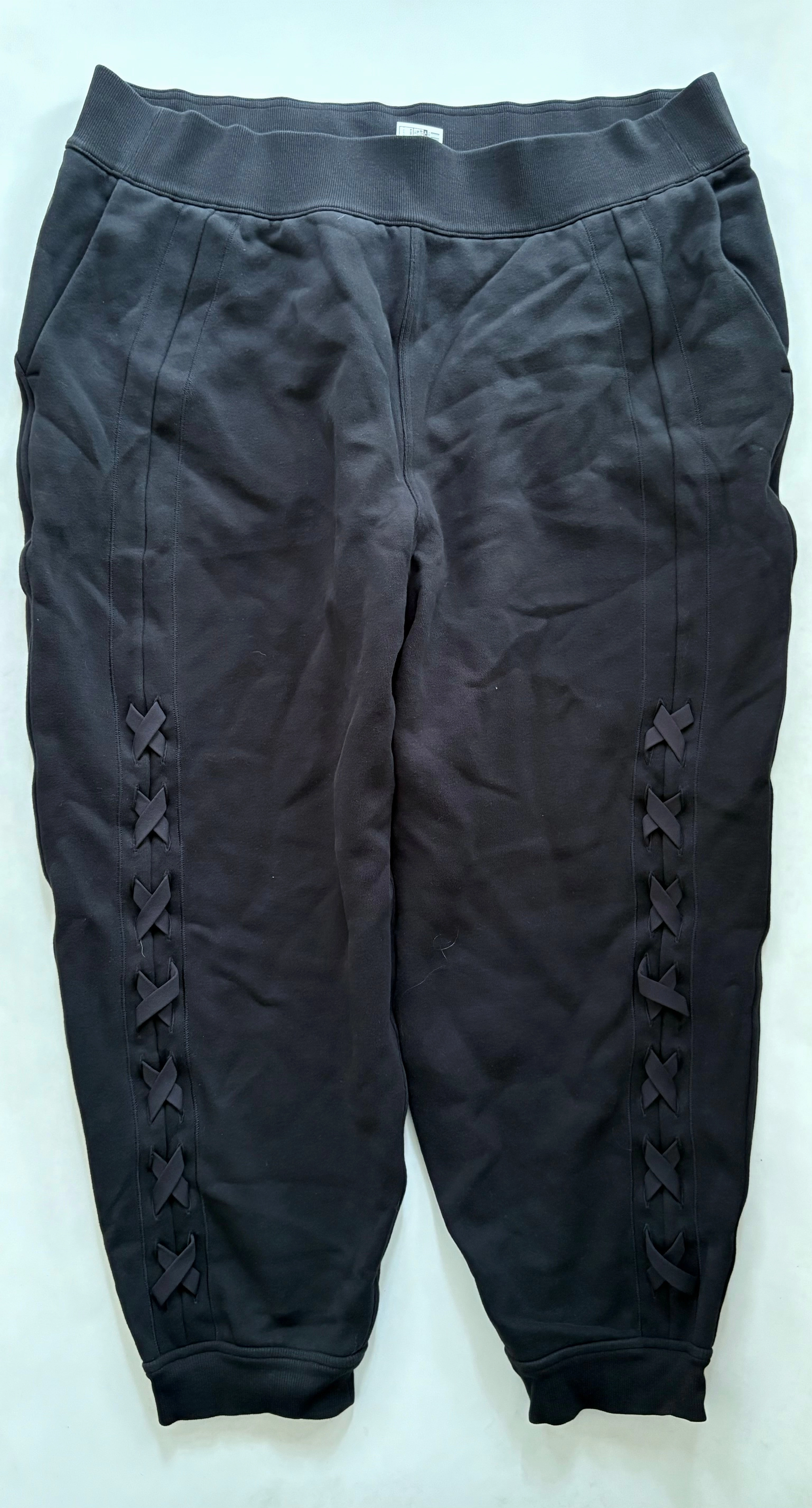 Athletic Pants By Lululemon In Black, Size: 1x Casual Movement Chilly Day Comfort