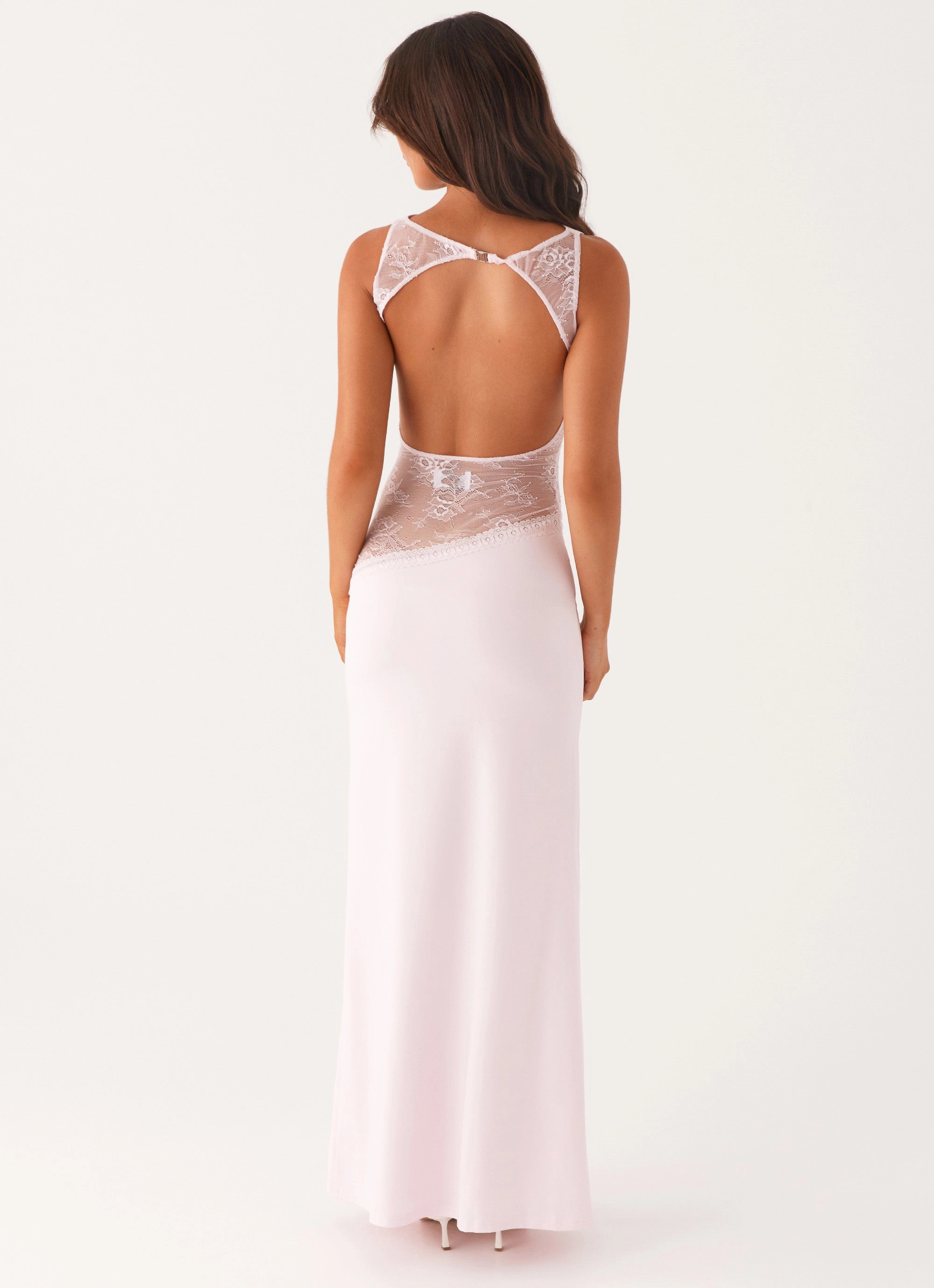 Lucinda Maxi Dress - Pink Office Friendly Feminine fit-and-flare silhouette
