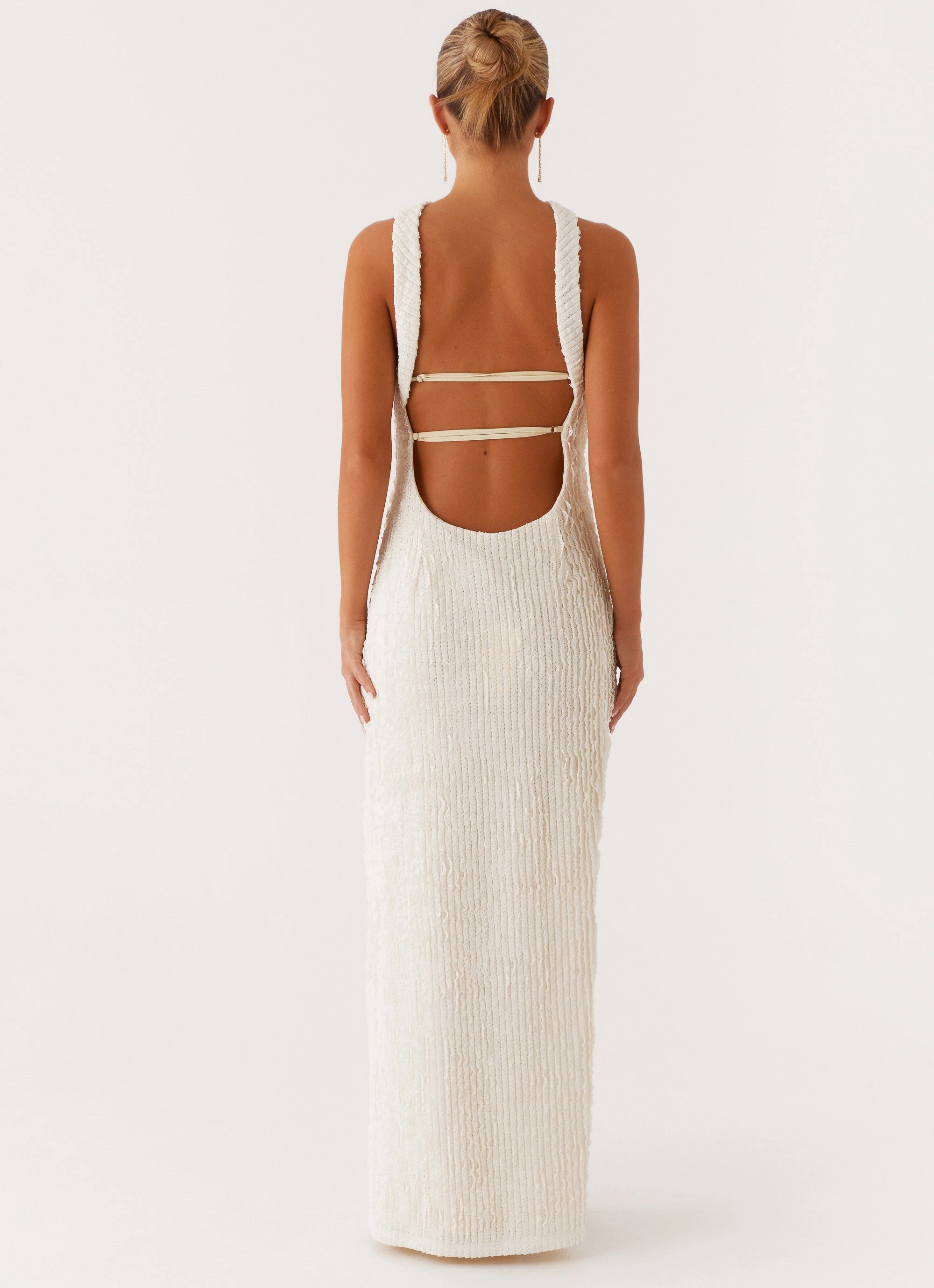 Bodycon Fit Sadie Maxi Dress - Ivory