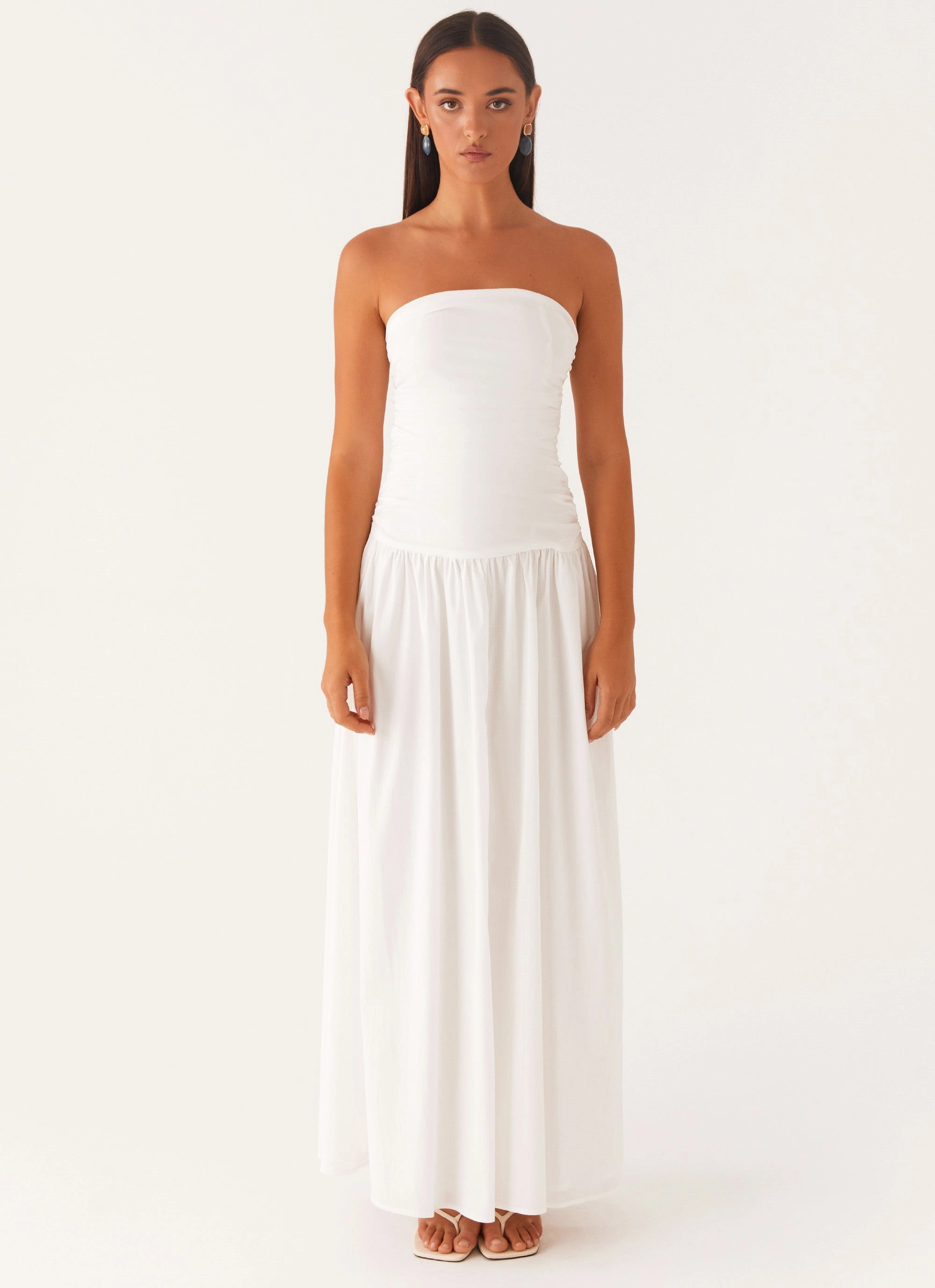 Carmel Maxi Dress - White Summer-Season Flexible Layers