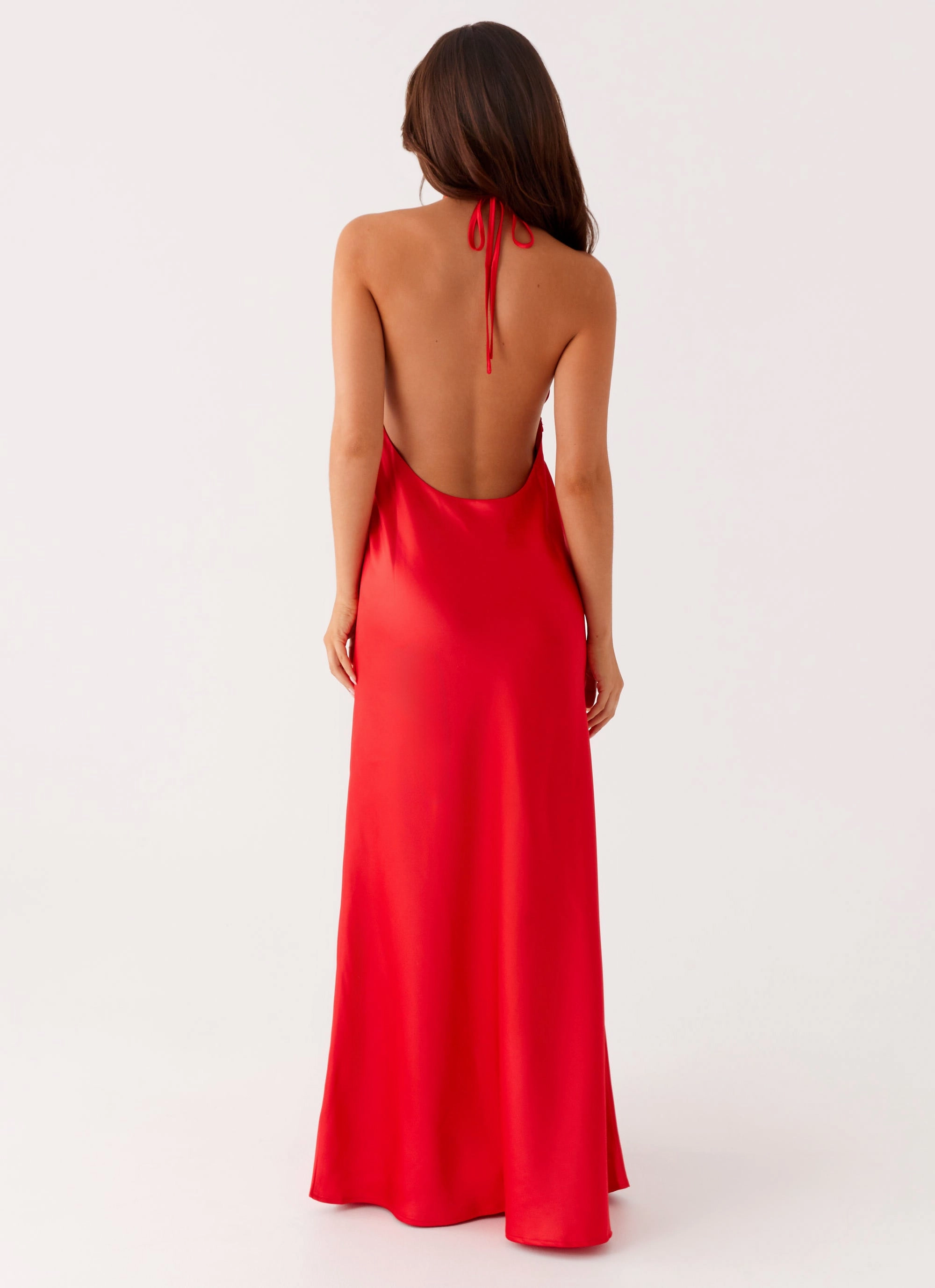 Night Appeal Stylish Fit Idol Maxi Dress - Red