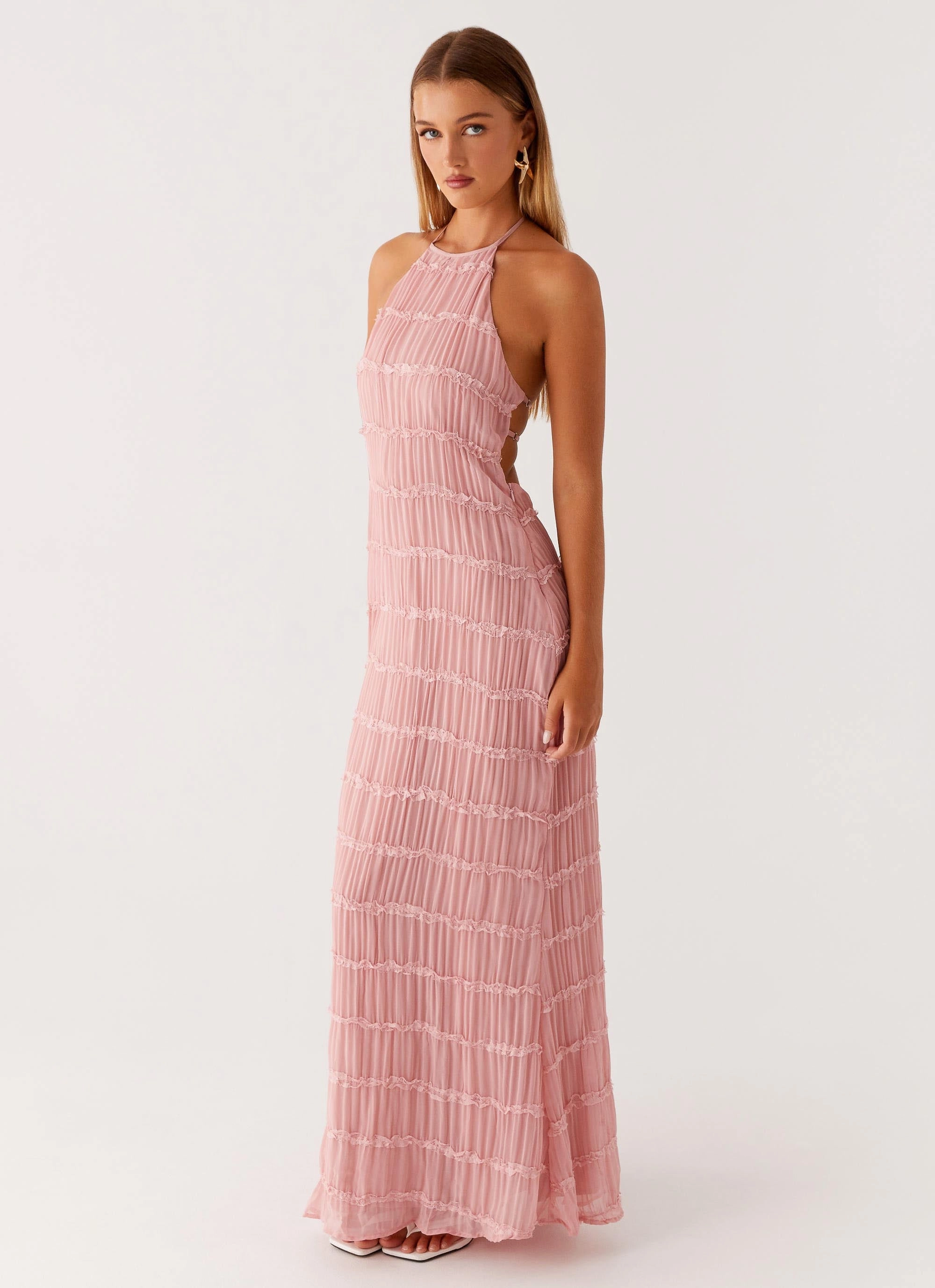 Aullie Maxi Dress - Pink Calm Grace Light Fit