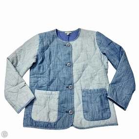 Jacket Denim By Style And Company In Blue Denim, Size: Xs Ventilation Panels Asymmetric Hemline