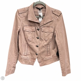 Jacket Denim By White House Black Market In Mauve, Size: 10 DualLayer Weave