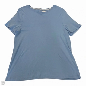 Soft and Light Cozy Layer Fit Top Short Sleeve Basic By Talbots In Blue, Size: Xl