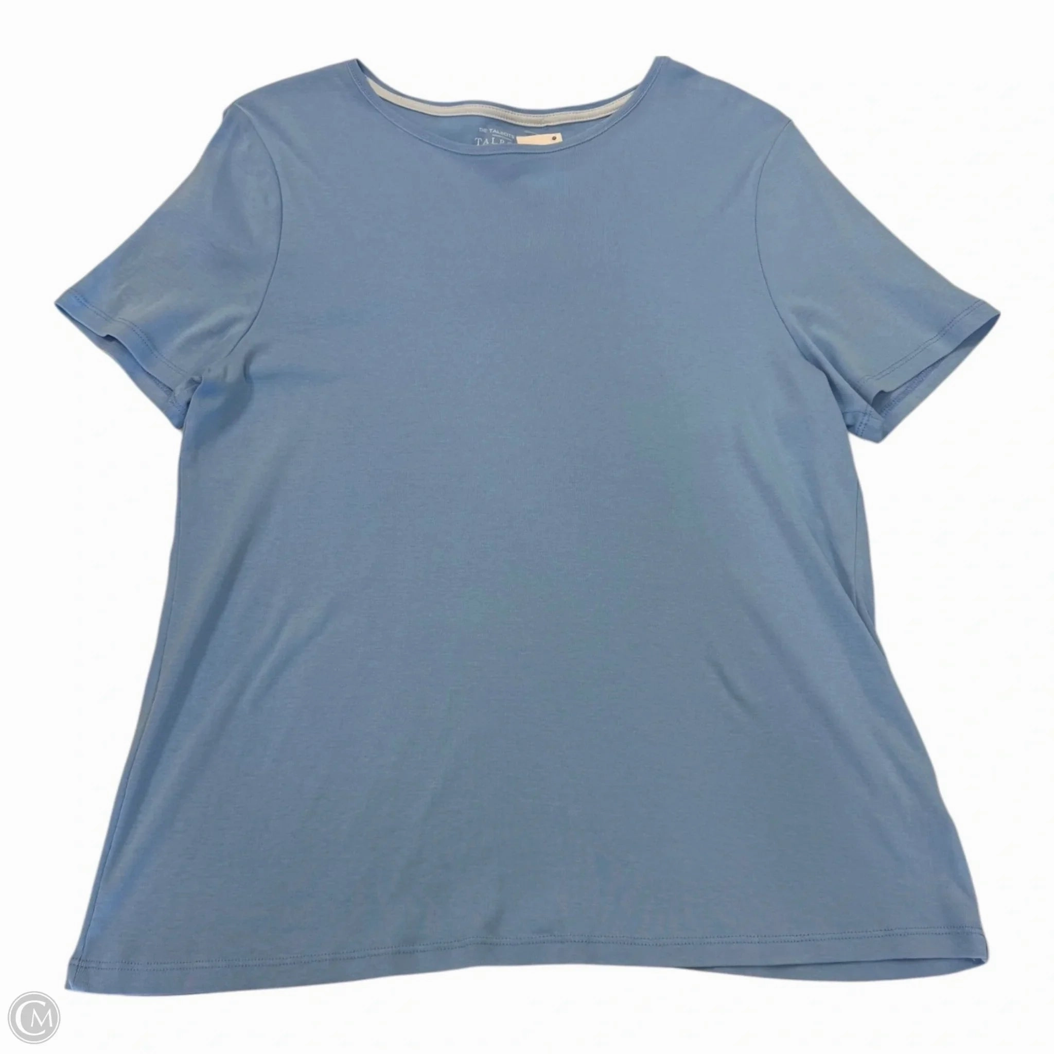 Soft and Light Cozy Layer Fit Top Short Sleeve Basic By Talbots In Blue, Size: Xl