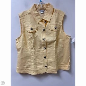Midweight Layer Packable Feature Vest Other By Christopher And Banks In Yellow, Size: Xl