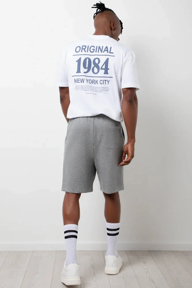 Vacation Outfit Ombre effect Fleece Shorts Grey