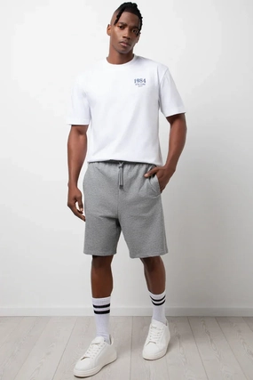 Odor-resistant Fleece Shorts Grey