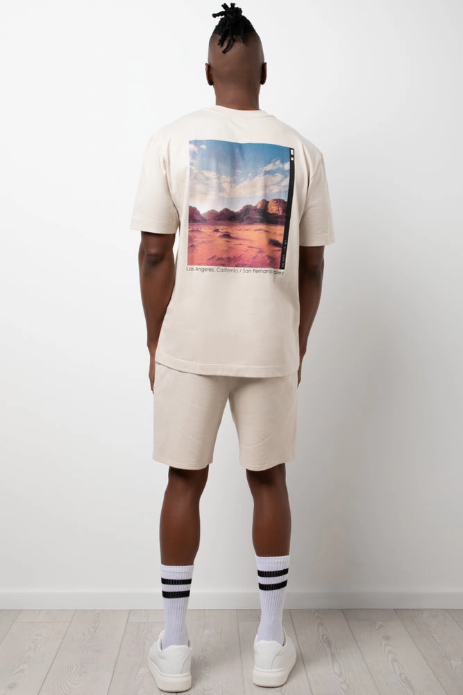 Fleece Shorts Natural On-The-Go Style rooftop party look