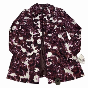 Jacket Other By Ambition In Purple & White, Size: S Bold Statement Abrasion Proof Edging
