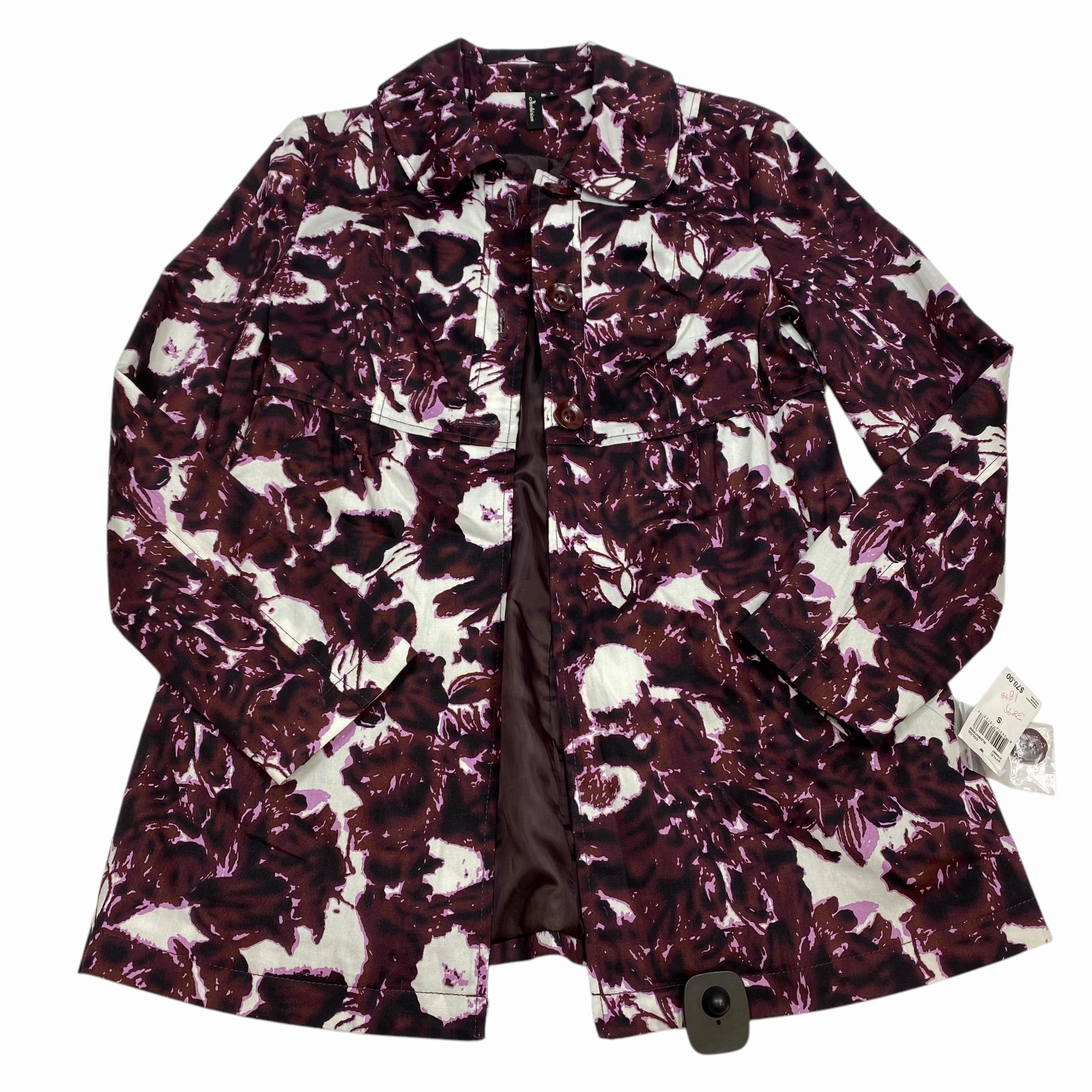 Jacket Other By Ambition In Purple & White, Size: S Bold Statement Abrasion Proof Edging