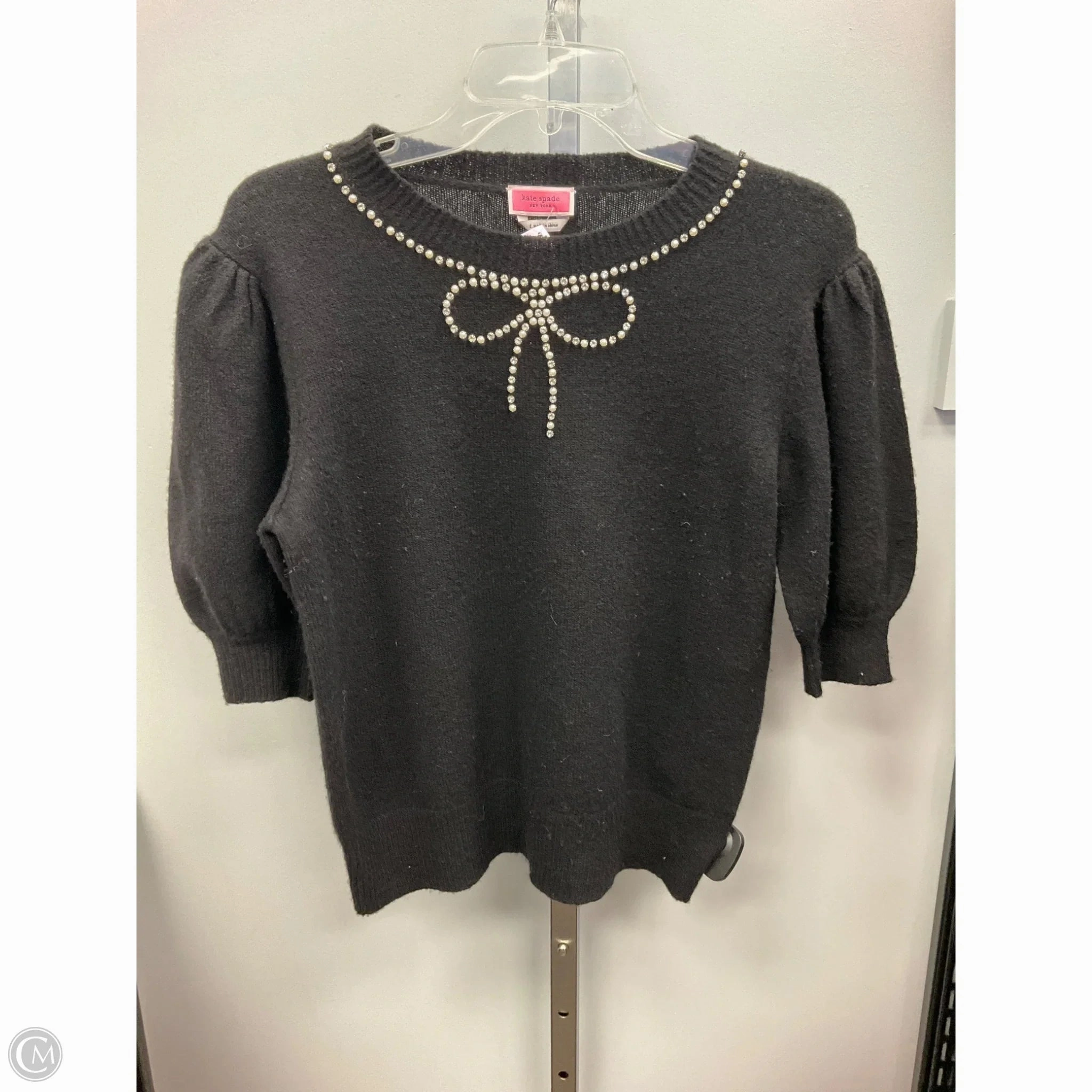 Sweater Designer By Kate Spade In Black, Size: S Fashionable Look Relaxed Comfort Wear