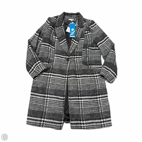 New! Coat Peacoat By Baltic Born In Grey & White, Size: L Cozy Hood Detail Light Travel Piece