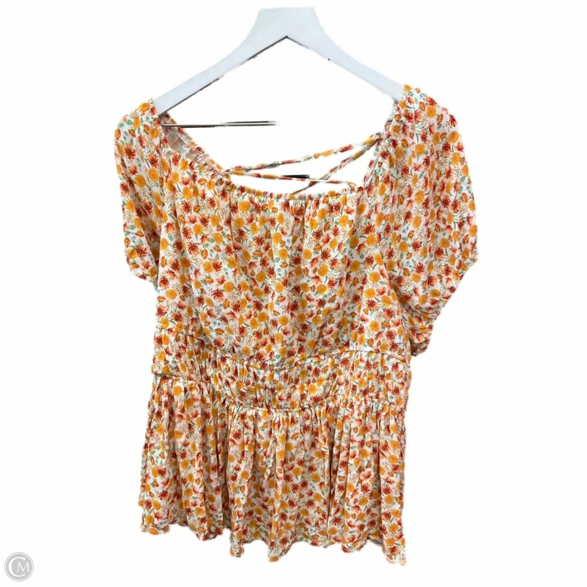 Top Short Sleeve By Torrid In White, Size: 3x Breezy Design Casual Comfort Look