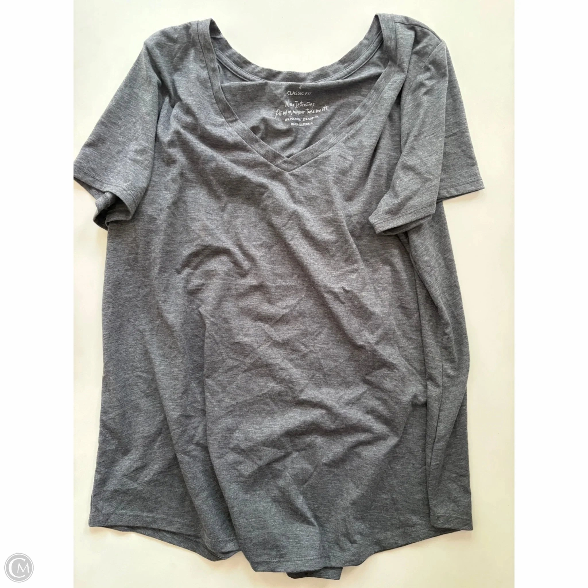 Casual Chic Top Short Sleeve By Torrid In Grey, Size: 2x