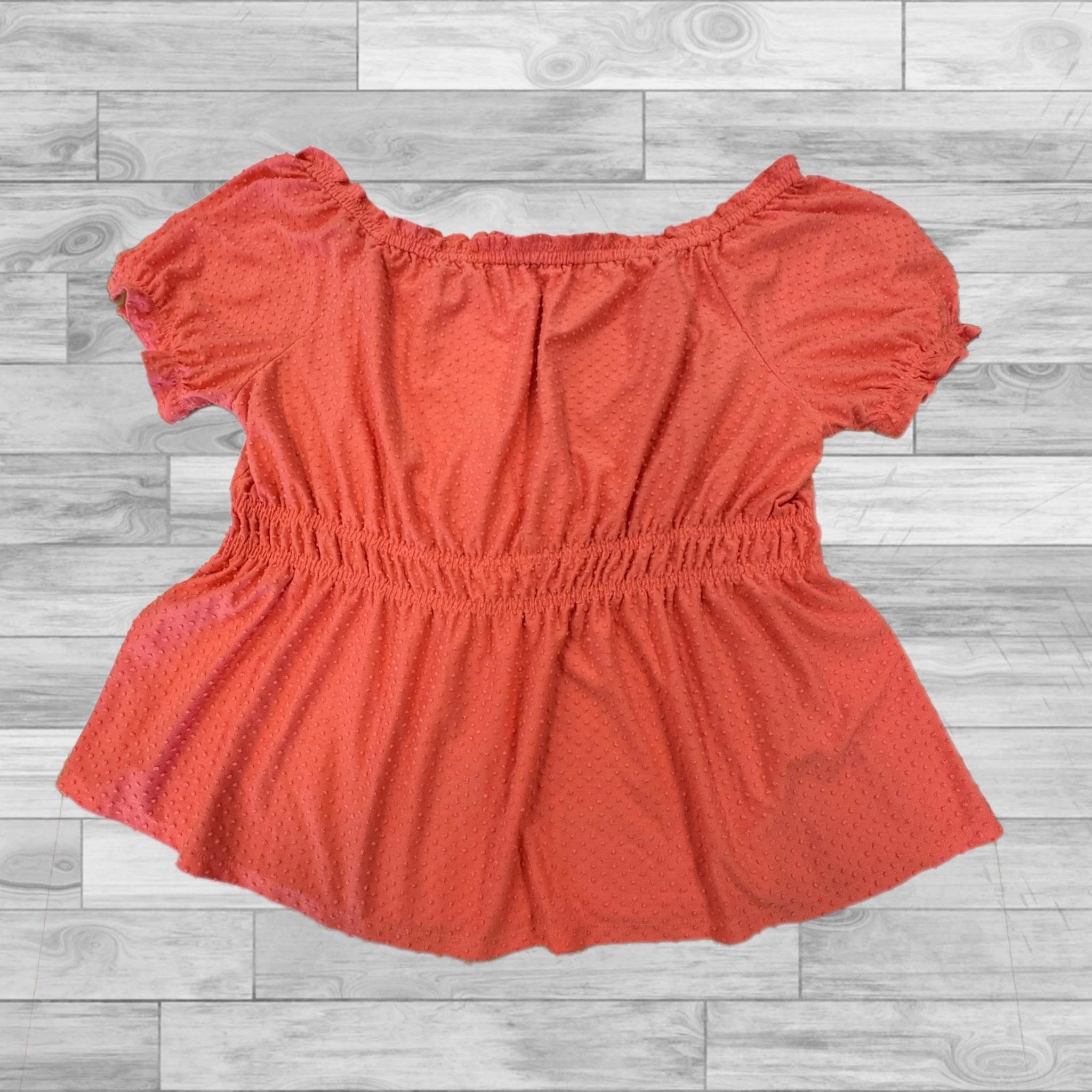 Urban Smart Orange Top Short Sleeve Lane Bryant, Size 3x
