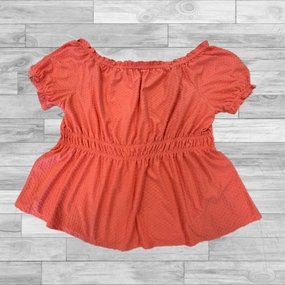 Urban Smart Orange Top Short Sleeve Lane Bryant, Size 3x