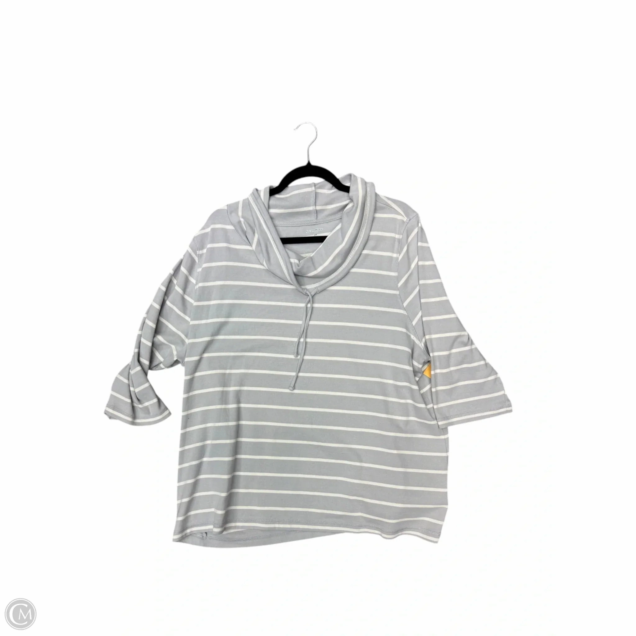 Urban Fit Top Short Sleeve By Studio Works In Grey, Size: 3x