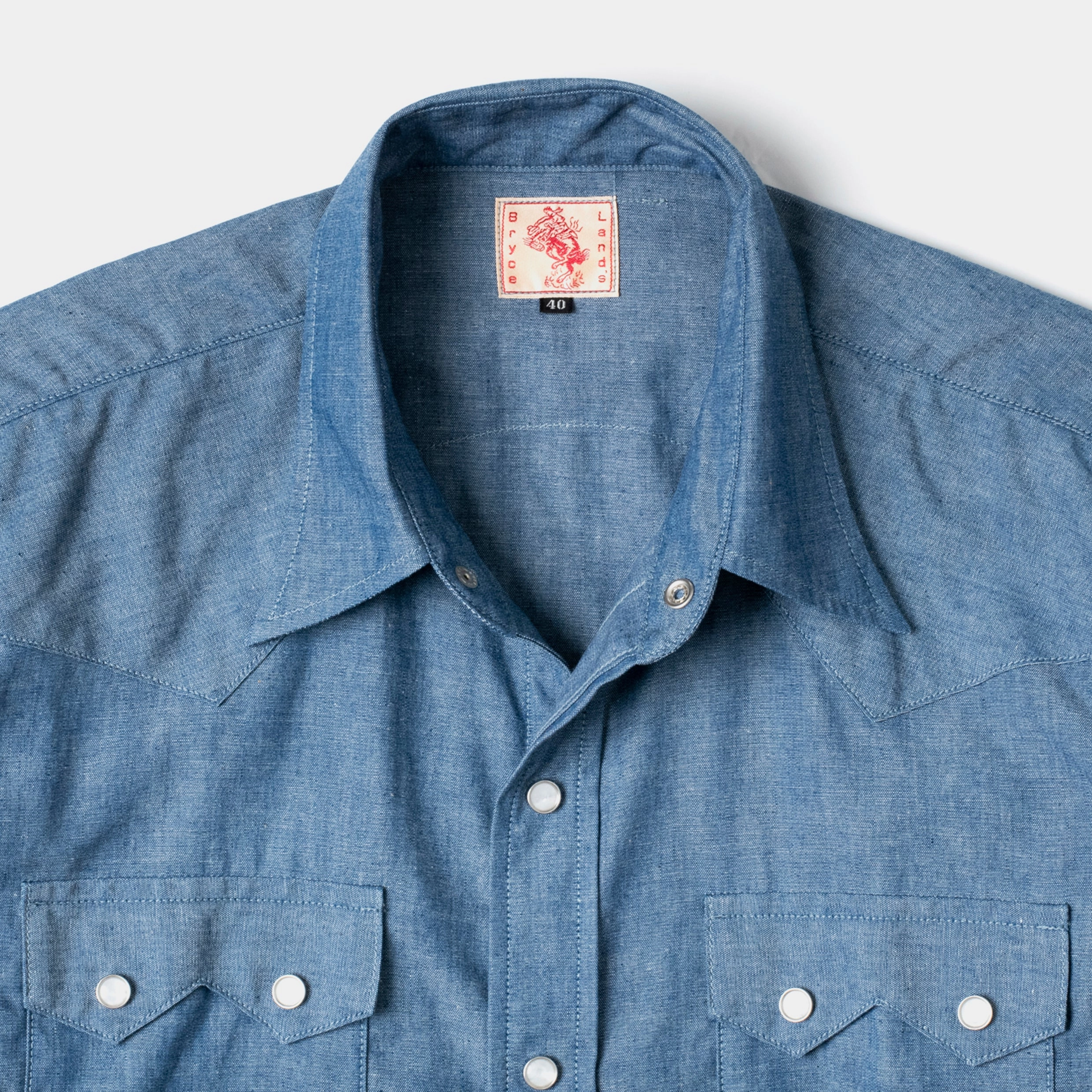 Effortless Style Odor Resistant Sawtooth Westerner Chambray