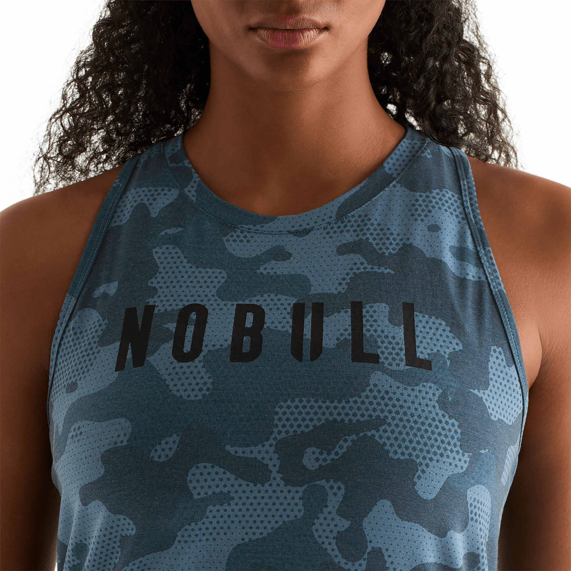 Women's Camo NOBULL High-Neck Tank Reinforced Neckline