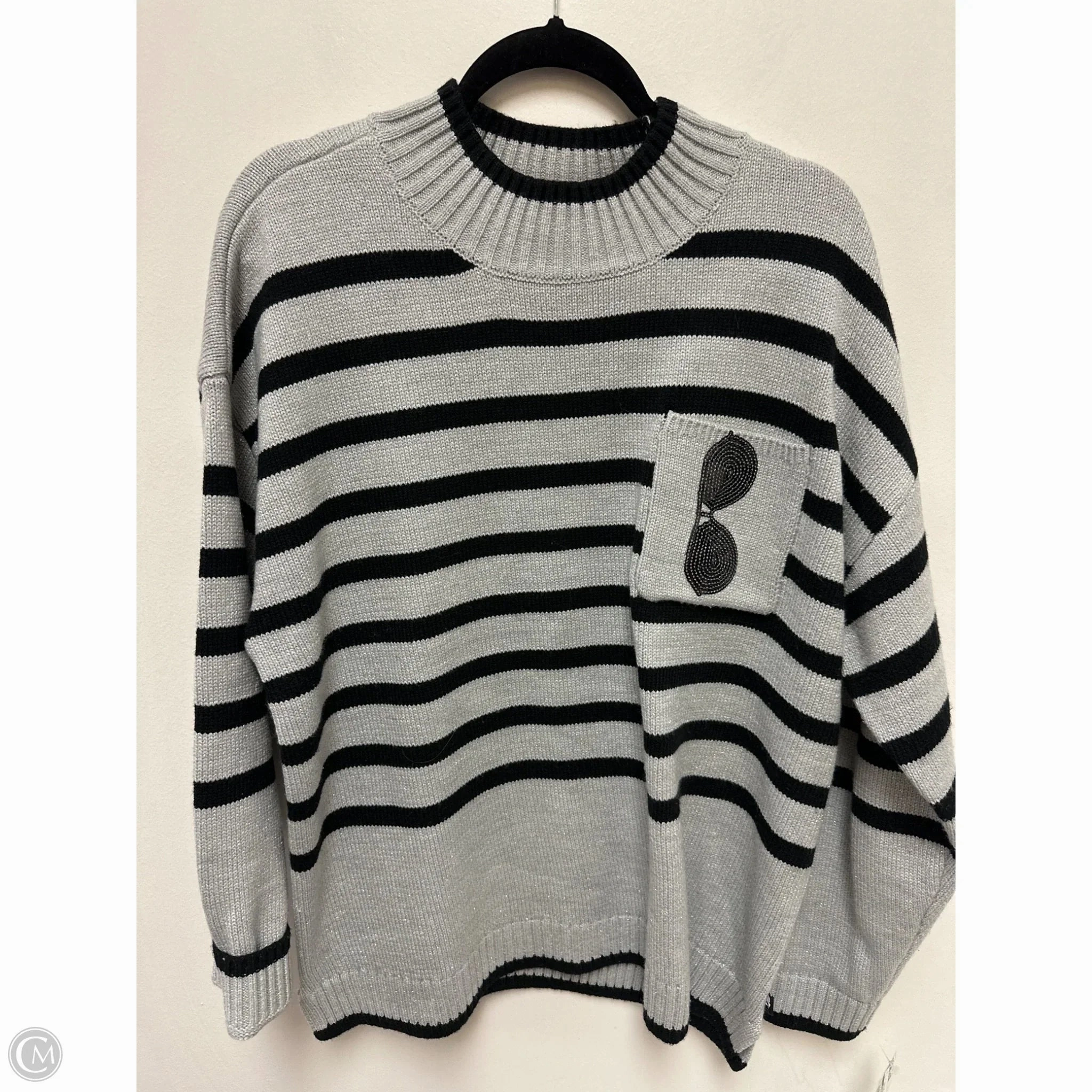Performance Wear Sweater Designer By Karl Lagerfeld In Grey, Size: Xl