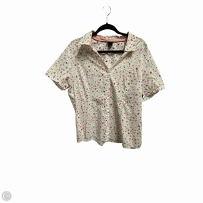 Top Short Sleeve By Basic Editions In Floral Print, Size: 2x Elegant Detail Flexible stretch