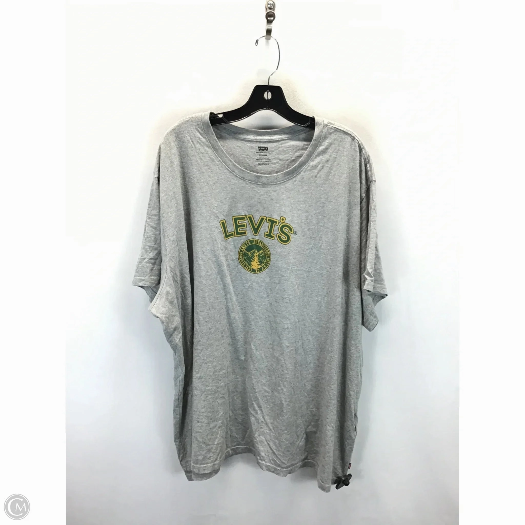 Effortless Fit Top Short Sleeve By Levis In Grey, Size: 3x