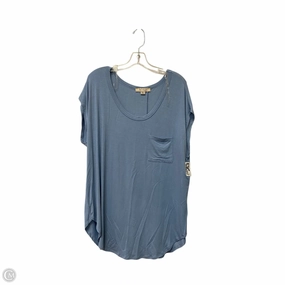 Top Short Sleeve Basic By Misia In Blue, Size: 2x Anti Static Fabric