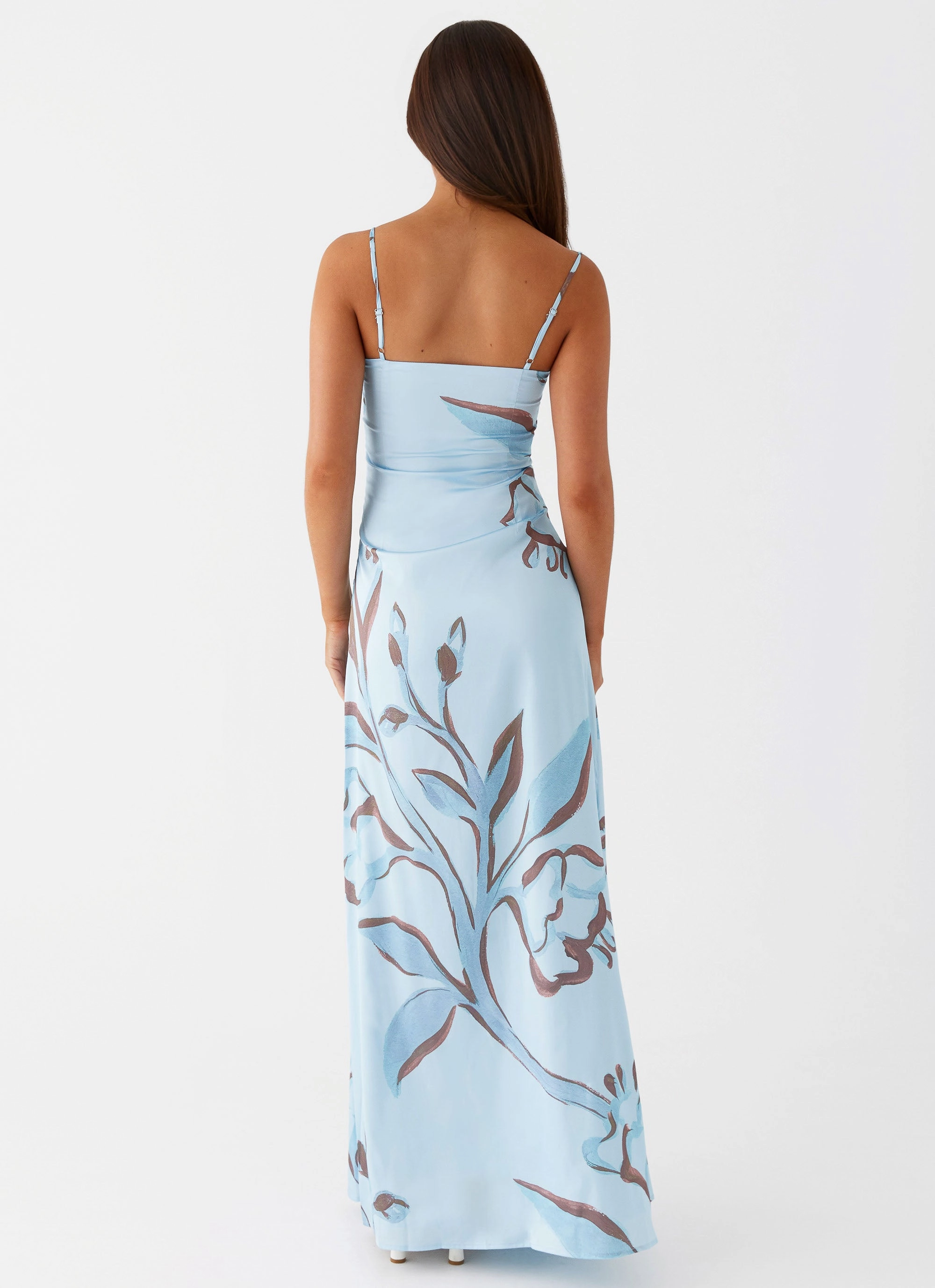 Smart Style AntiPillTreatment Aster Bloom Maxi Dress - Blue Floral