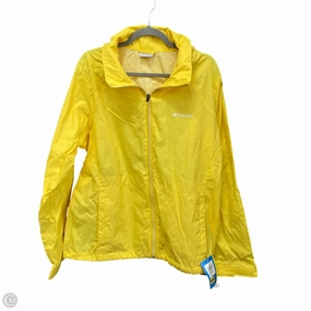 Minimal Travel Look Jacket Windbreaker By Columbia In Yellow, Size: Xxl