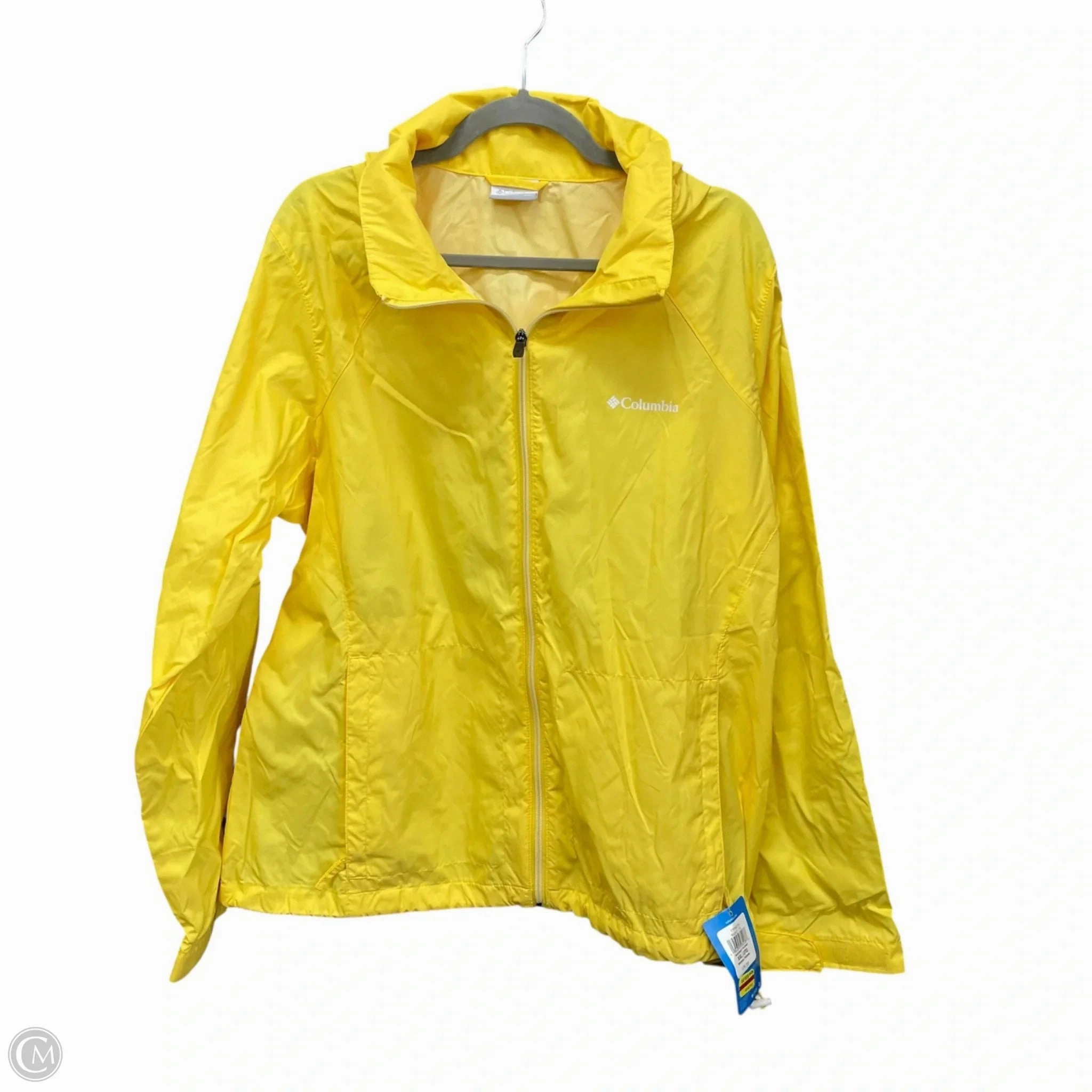 Minimal Travel Look Jacket Windbreaker By Columbia In Yellow, Size: Xxl