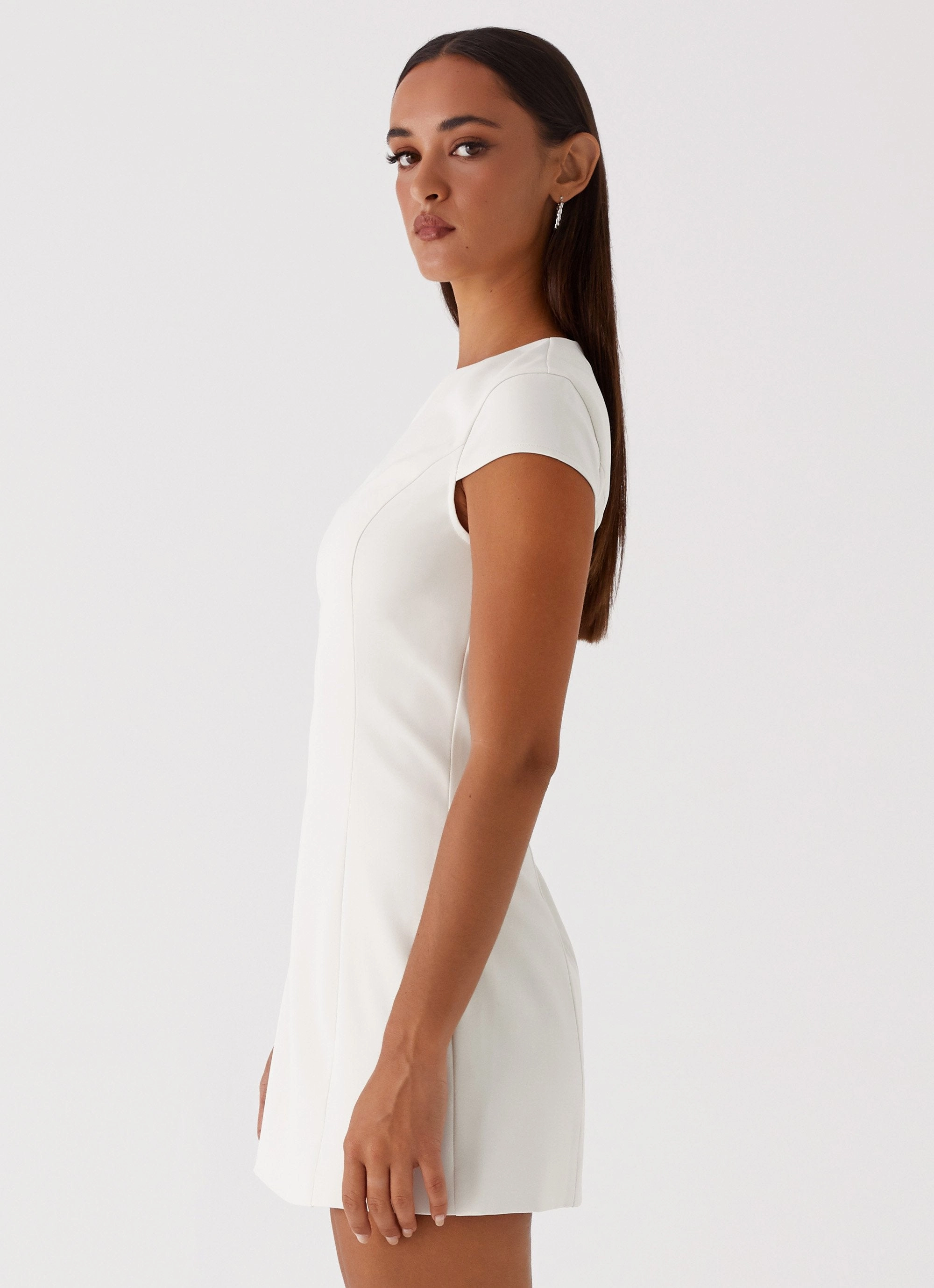 Event Safe Cool Season Harriet Mini Dress - Off White