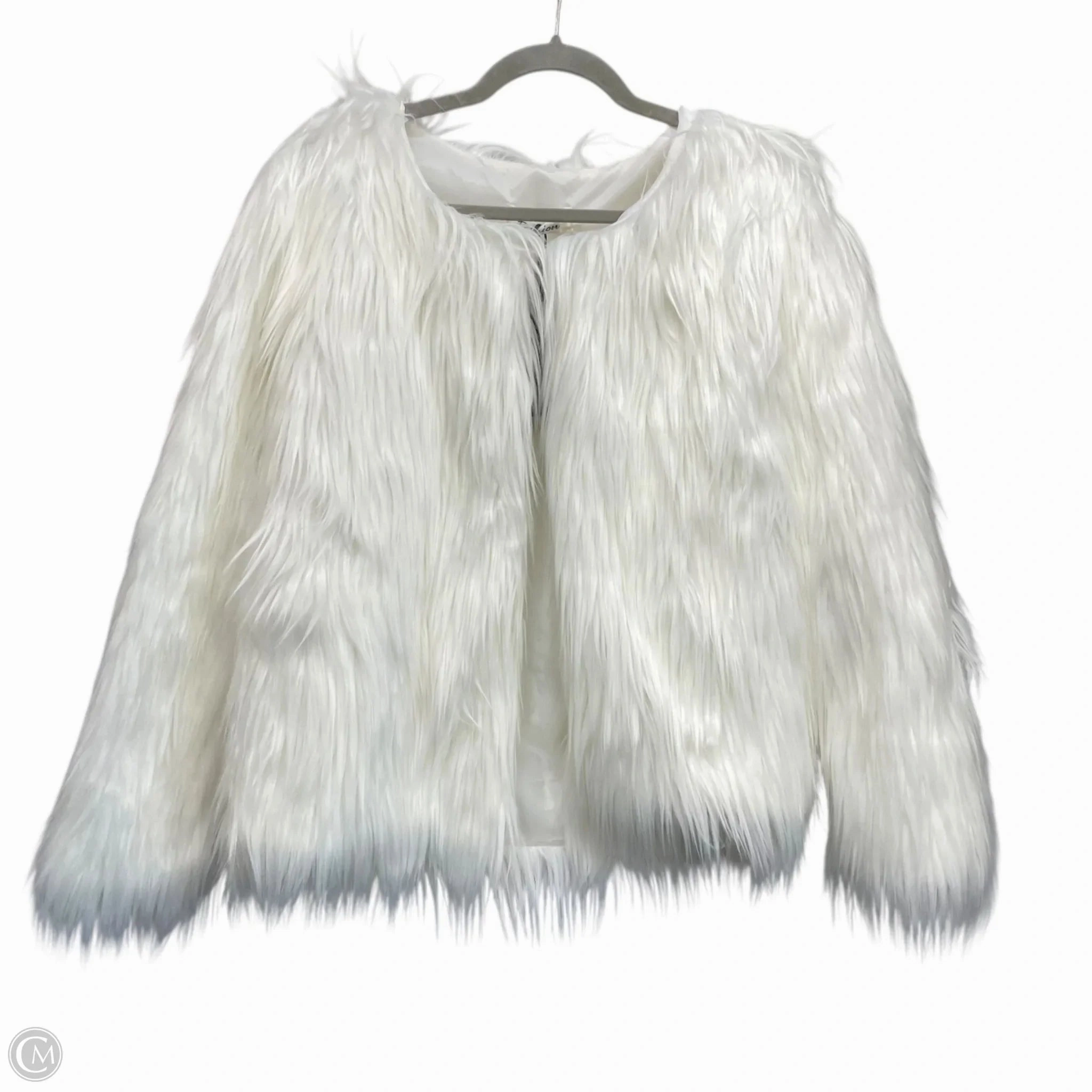 Durable Color Retention Autumn Wear Coat Faux Fur & Sherpa By Clothes Mentor In White, Size: Xxl
