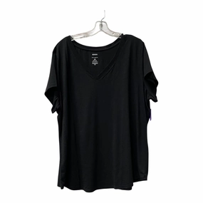 Comfy Base Seasonal Comfort Style Top Ss Basic By Sonoma In Black, Size:3X